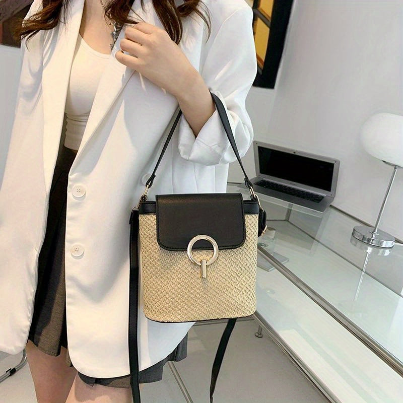 Avery | Chic Sac à main en paille pour dames
