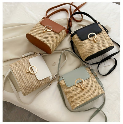 Avery | Chic Sac à main en paille pour dames