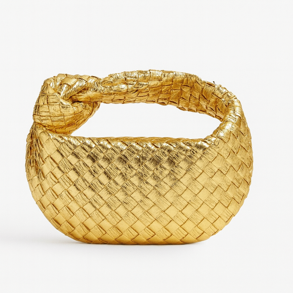 Gold Woven bag
