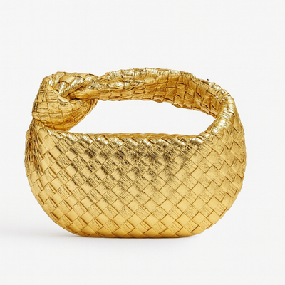 Gold Woven bag