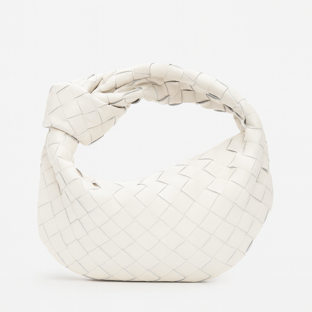 White Cream Woven bag