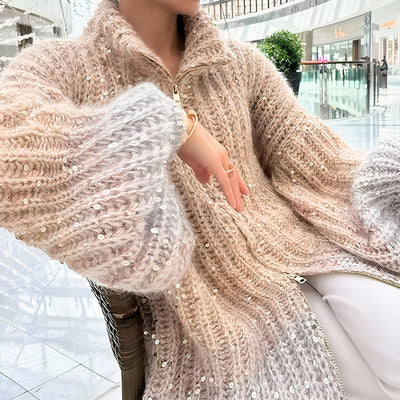 Pull en soie scintillante - Brenna