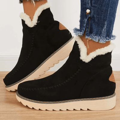 Bottes d'hiver pour dames super confortables et chaudes - antidérapantes et avec doublure douce