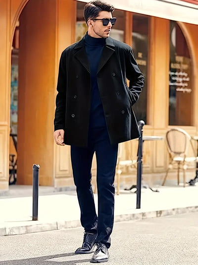 Manteau polaire à la mode pour hommes de grande taille