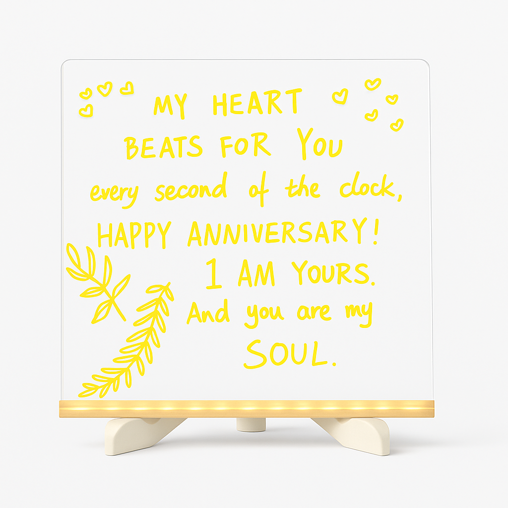 LED notepad with colors