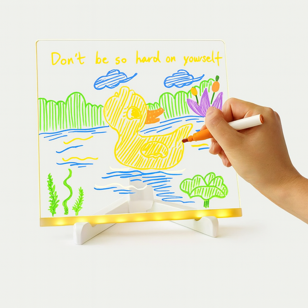 LED notepad with colors