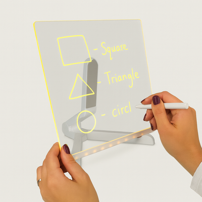 LED notepad with colors