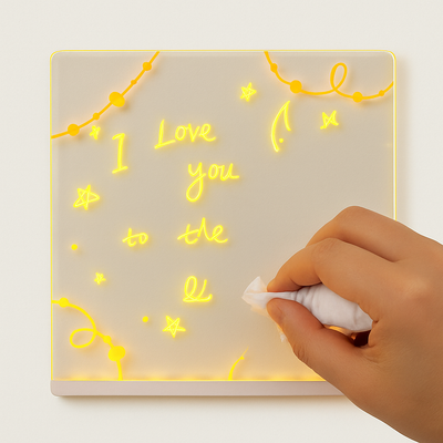 LED notepad with colors