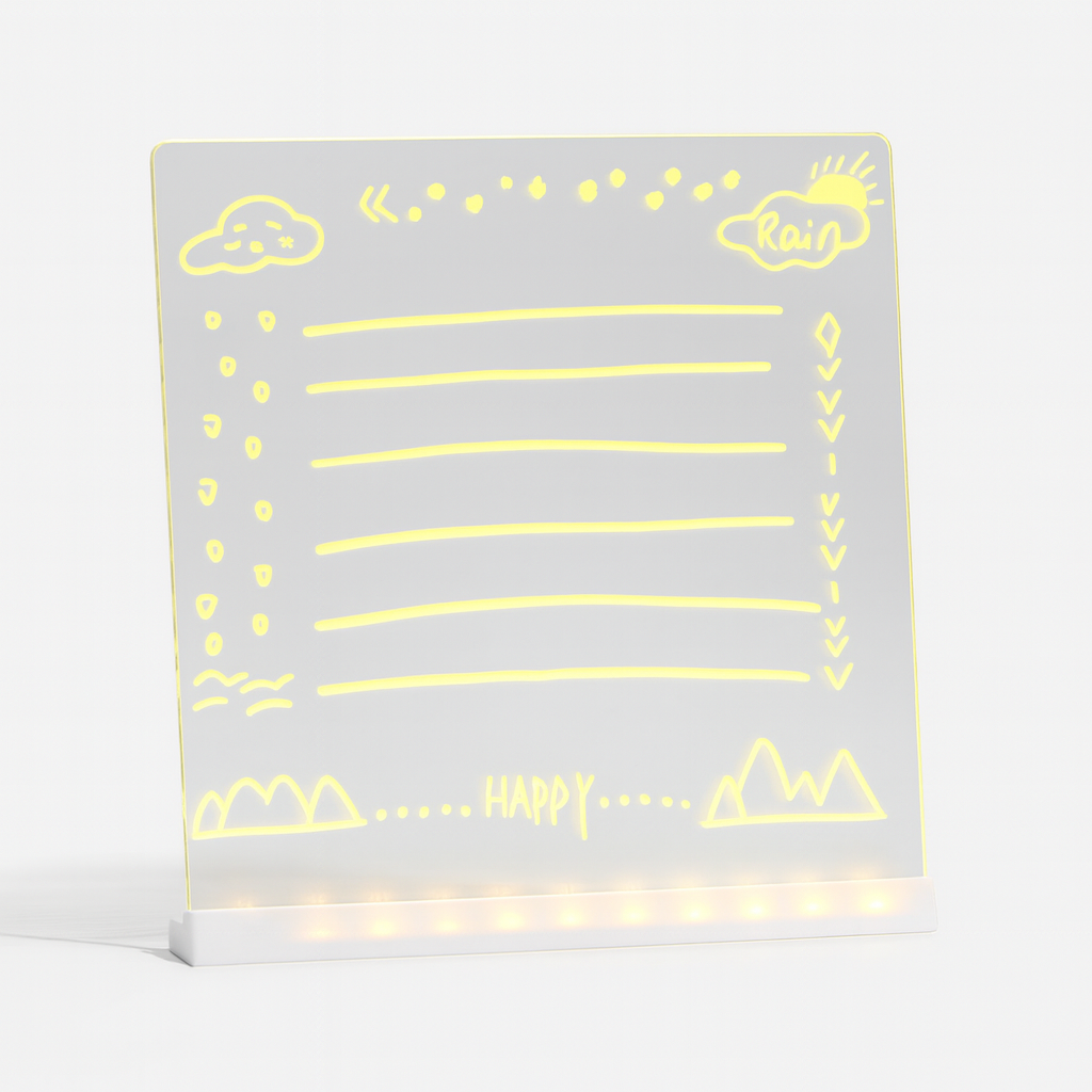 LED notepad with colors