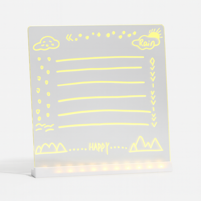 LED notepad with colors