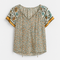 Camicetta boho da donna Kataleya, a maniche lunghe, fluida, versatile per l'autunno