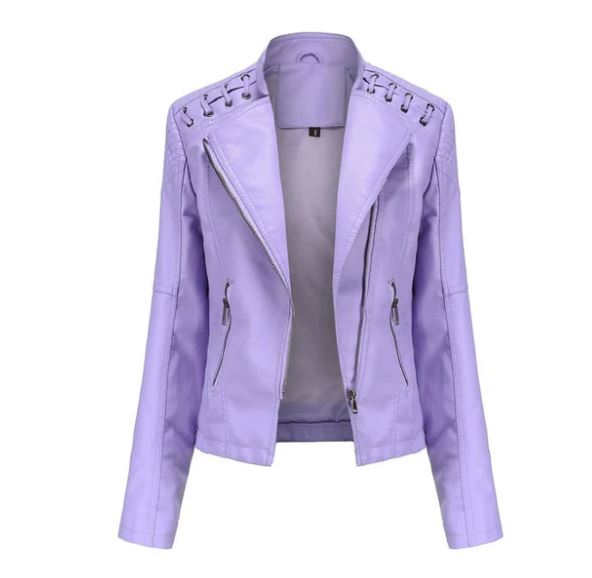 Léa | Veste en cuir d'agneau premium