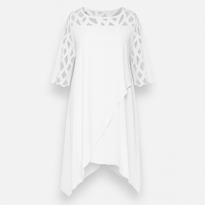 White Flowing and Light Midi Dress