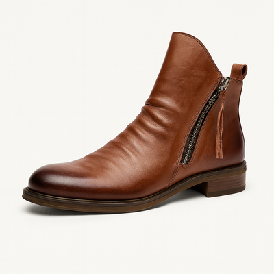 Brown Men's leather boots