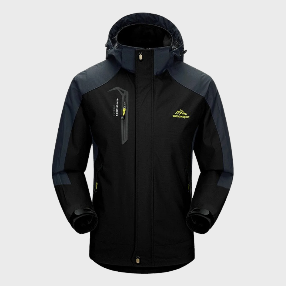 Veste d'extérieur Softshell pour hommes avec capuche, membrane coupe-vent et finition déperlante