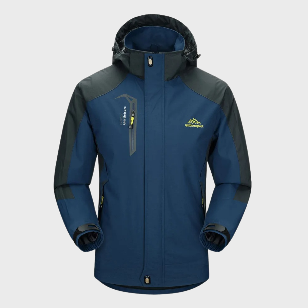 Veste d'extérieur Softshell pour hommes avec capuche, membrane coupe-vent et finition déperlante