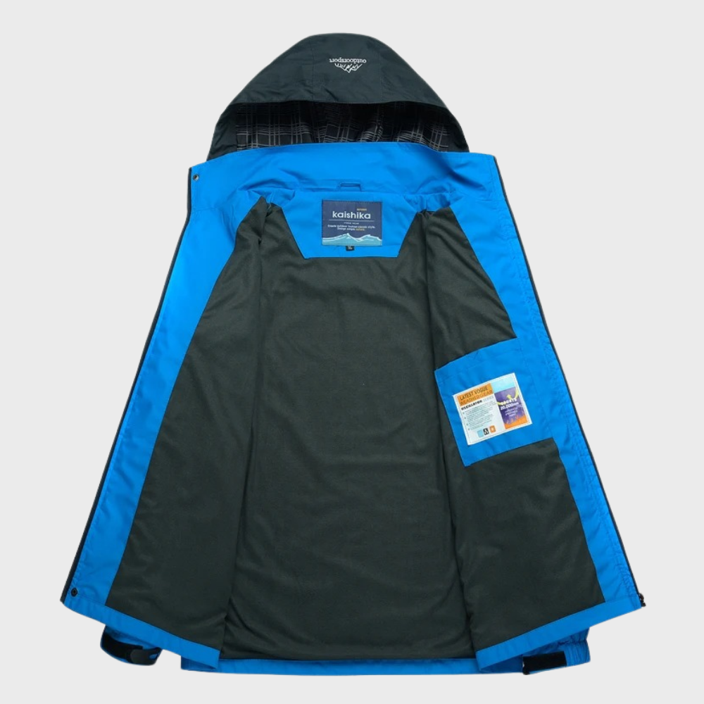 Veste d'extérieur Softshell pour hommes avec capuche, membrane coupe-vent et finition déperlante