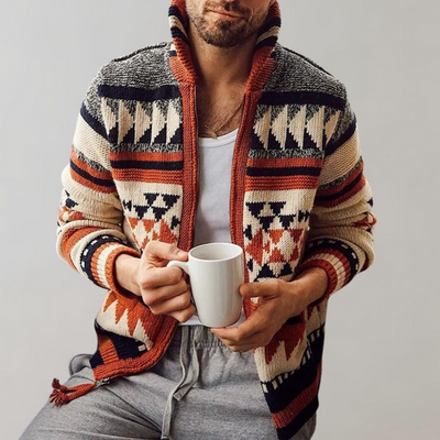 Gilet classico in rete con cerniera da uomo