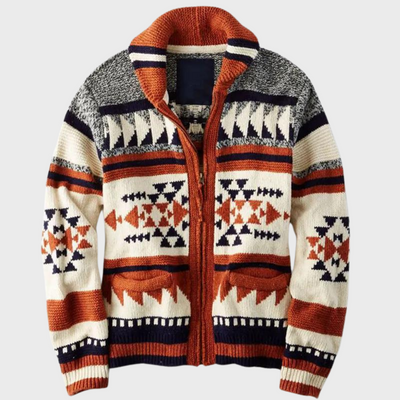 Gilet classico in rete con cerniera da uomo