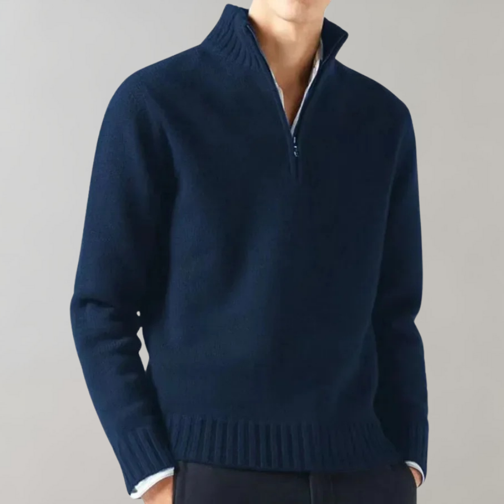 Pull chaud en polaire avec fermeture éclair pour hommes | Idéal pour les activités de plein air