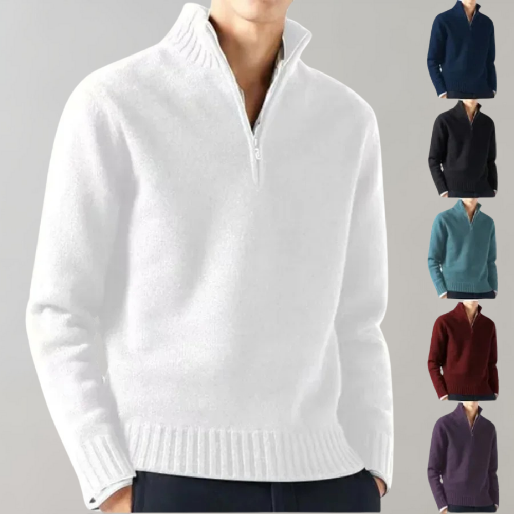 Pull chaud en polaire avec fermeture éclair pour hommes | Idéal pour les activités de plein air