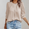 Blusa elegante con mangas abullonadas para mujer - Colección Otoño Eva