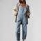 Valeria - Combinaison d'été en denim tendance pour femmes