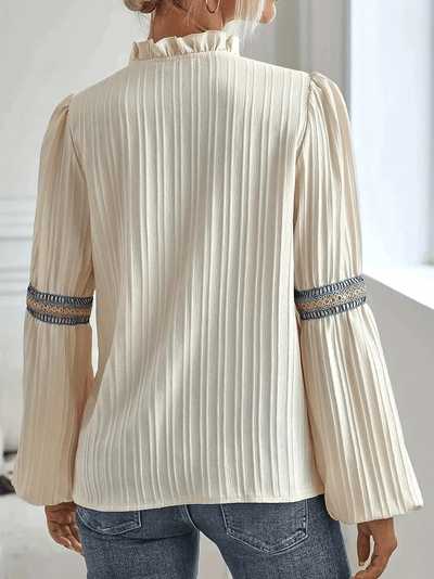 Jacqueline - Blouse élégante à manches bouffantes