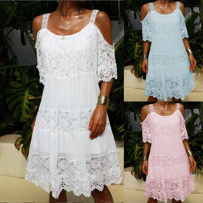 Acuza - Robe en dentelle de mousseline