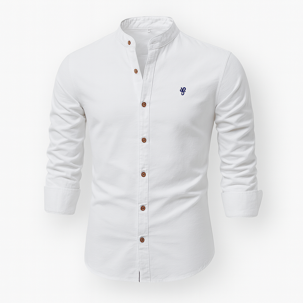 White Men's Linen Shirt