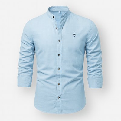 Light Blue Men's Linen Shirt