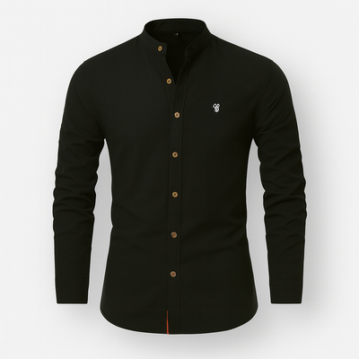 Black Men's Linen Shirt