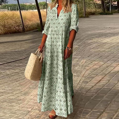 Olivia - Robe bohème chic pour vacances à la plage