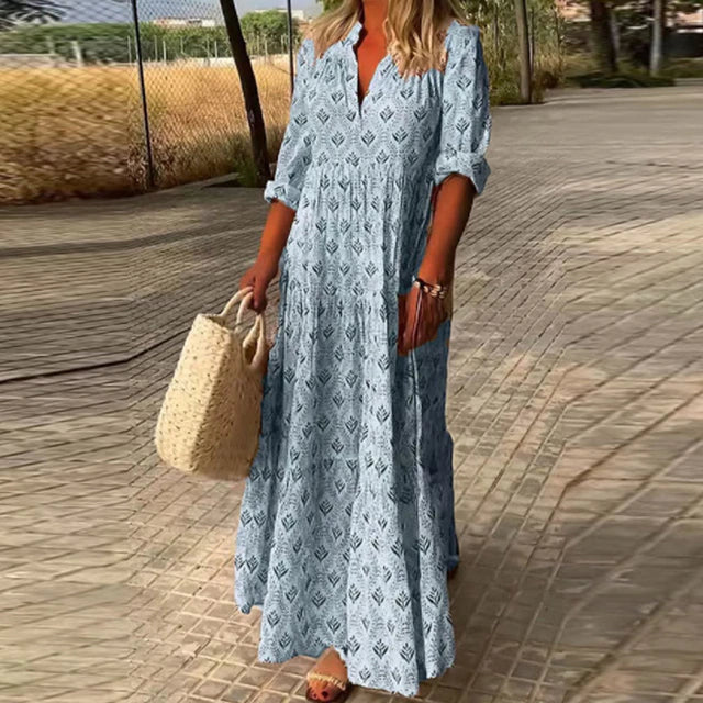 Olivia - Robe bohème chic pour vacances à la plage