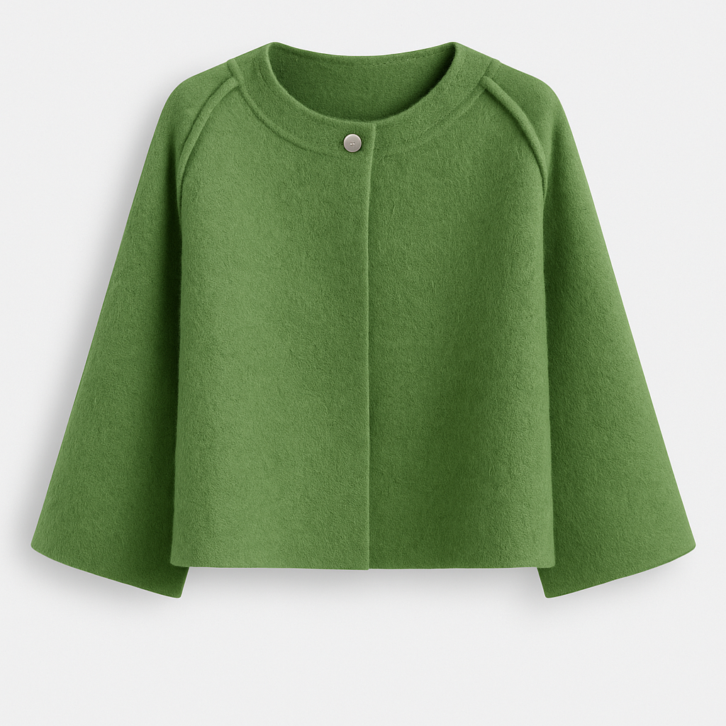 Green Faux Cashmere Jacket