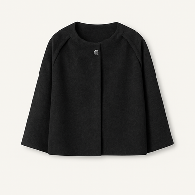 Black Faux Cashmere Jacket