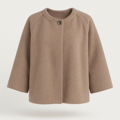 Khaki Faux Cashmere Jacket