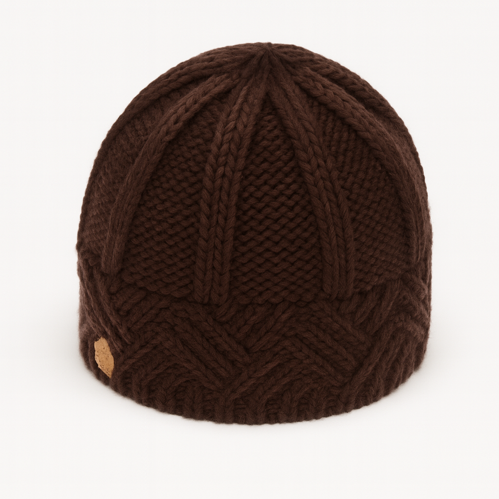 Coffee knitted hat