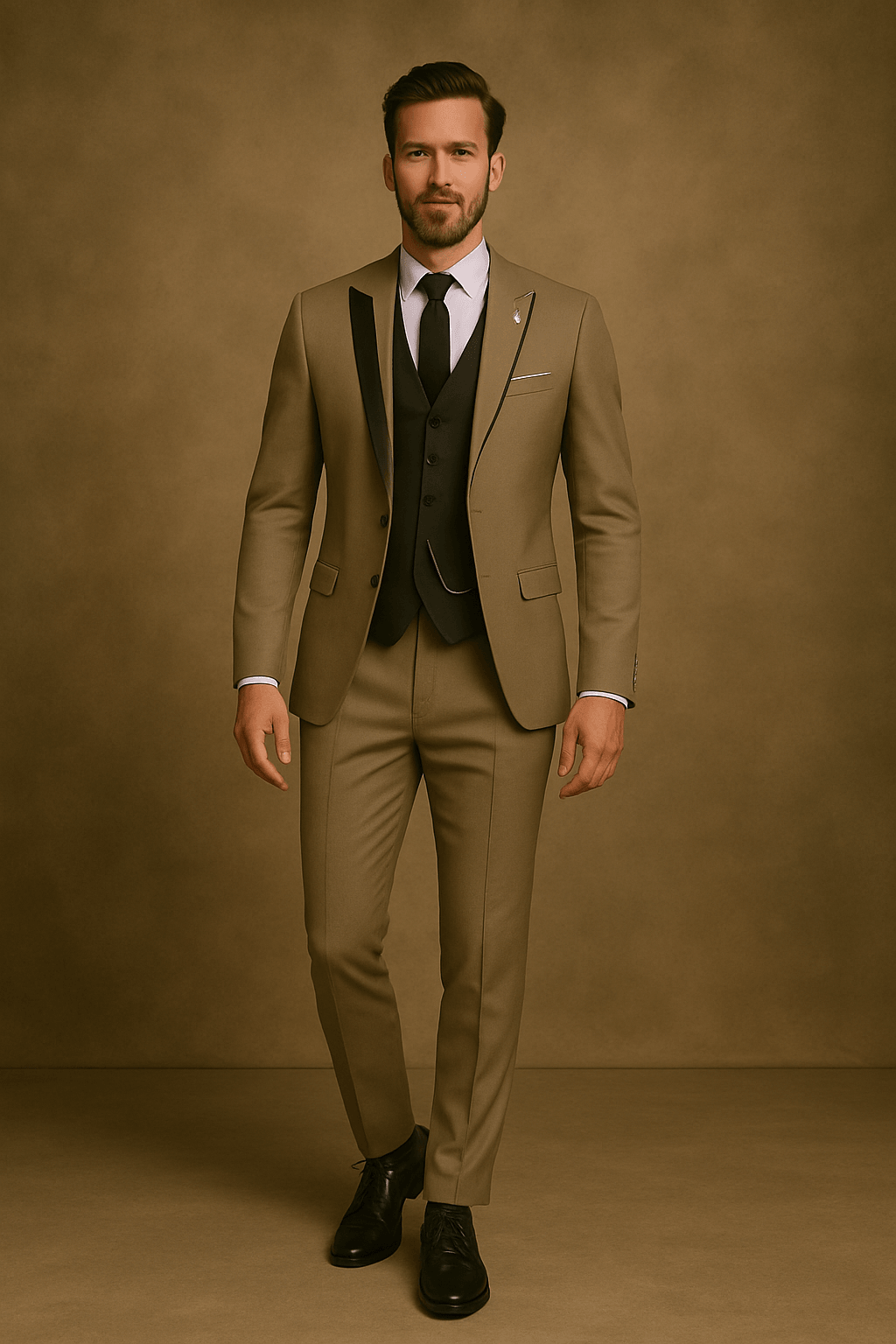 Costume slim 3 pièces pour hommes - Ensemble blazer, gilet et pantalon pour événements formels