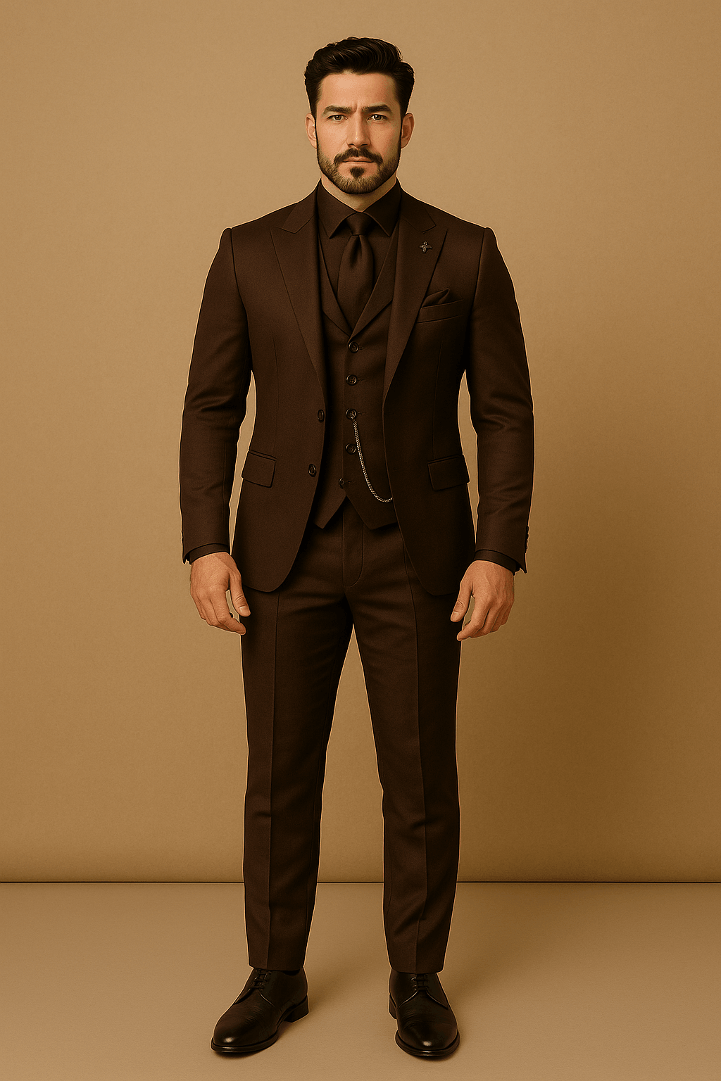 Costume slim 3 pièces pour hommes - Ensemble blazer, gilet et pantalon pour événements formels