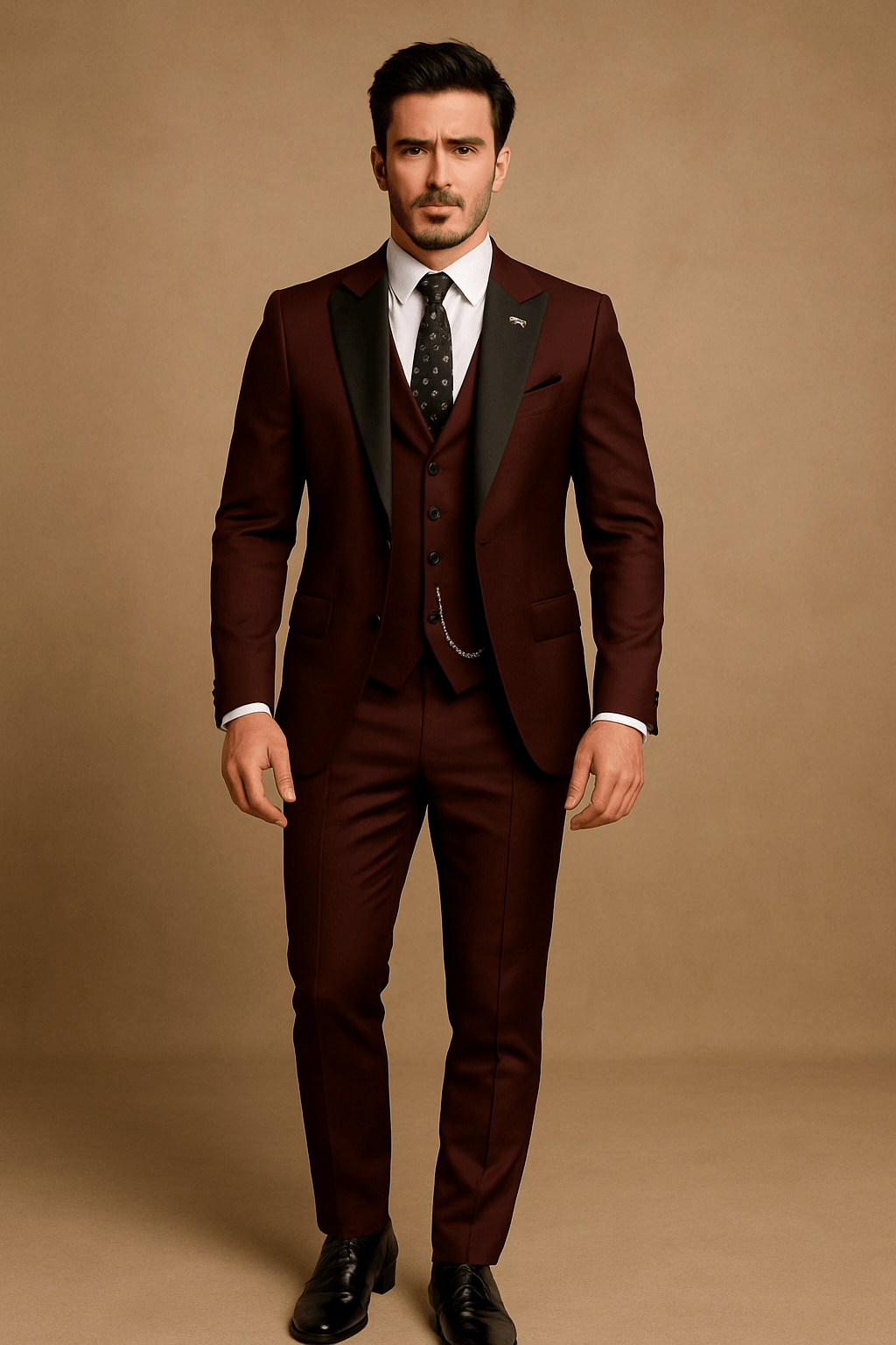 Costume slim 3 pièces pour hommes - Ensemble blazer, gilet et pantalon pour événements formels