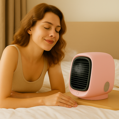 AIRLOOM | Humidificateur et rafraîchisseur d'air portable 2 en 1