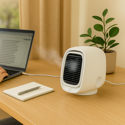 AIRLOOM | Humidificateur et rafraîchisseur d'air portable 2 en 1