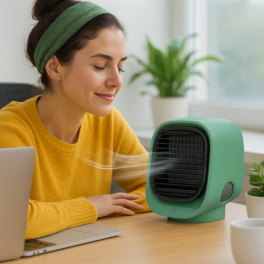 AIRLOOM | Humidificateur et rafraîchisseur d'air portable 2 en 1