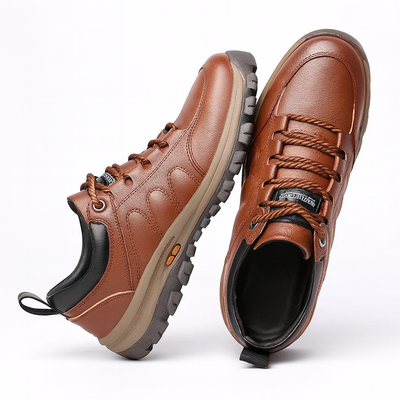Brown Men's outdoor orthopedic shoes