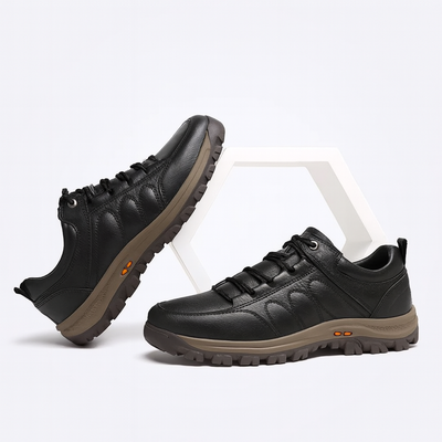Black Men's outdoor orthopedic shoes