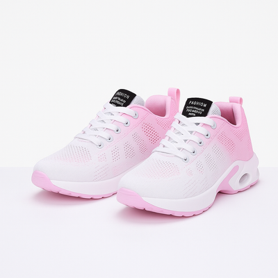 Pink White Athletic Shoes