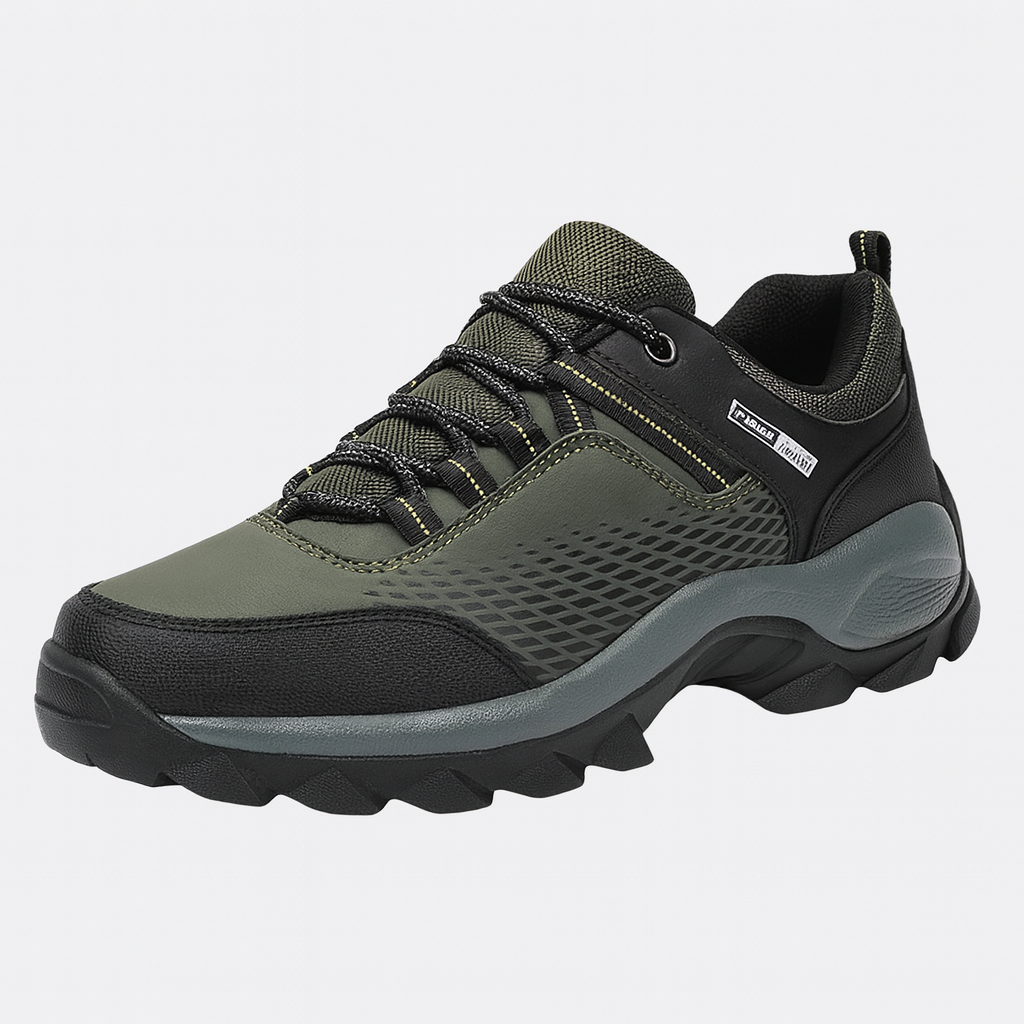 Green Men's hiking shoes - Breathable - Non-slip soles
