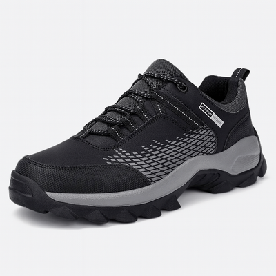 Black Men's hiking shoes - Breathable - Non-slip soles