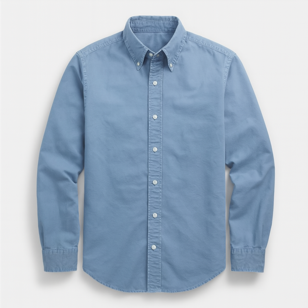Blue Long  Sleeve Shirt